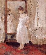 Berthe Morisot The Woman in front of the mirror Spain oil painting artist